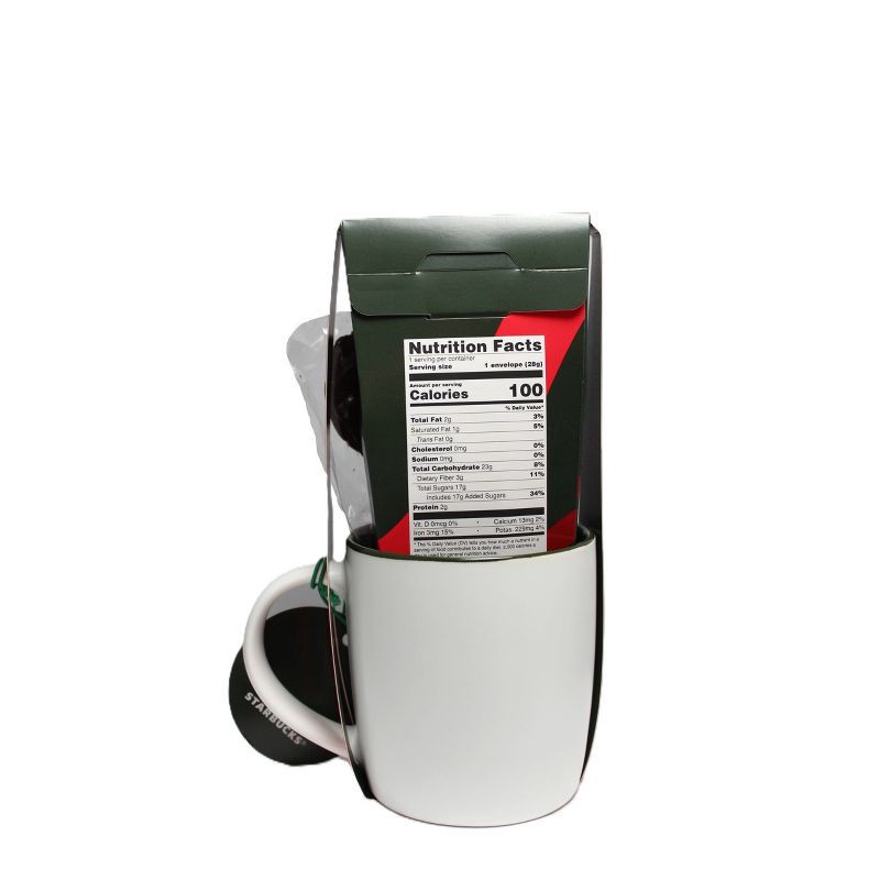 slide 2 of 4, Starbucks Logo Mug with Peppermint Cocoa and Chocolate Covered Spoon Gift Set - 1.3oz/3pc, 1.3 oz, 3 ct