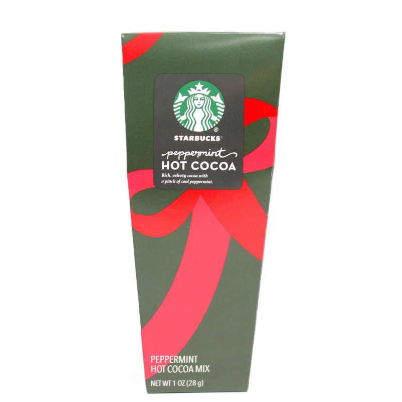 slide 4 of 4, Starbucks Logo Mug with Peppermint Cocoa and Chocolate Covered Spoon Gift Set - 1.3oz/3pc, 1.3 oz, 3 ct