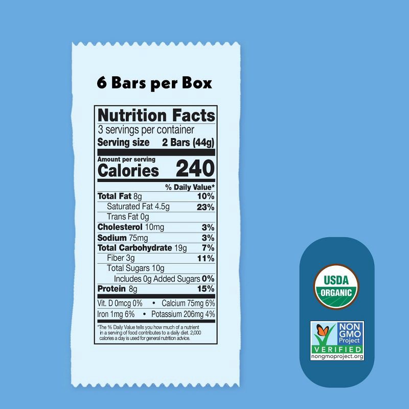 slide 2 of 8, Once Upon A Farm Organic Oatmeal Chocolate Refrigerated Mini Protein Bars - 4.68oz/6ct, 4.68 oz, 6 ct