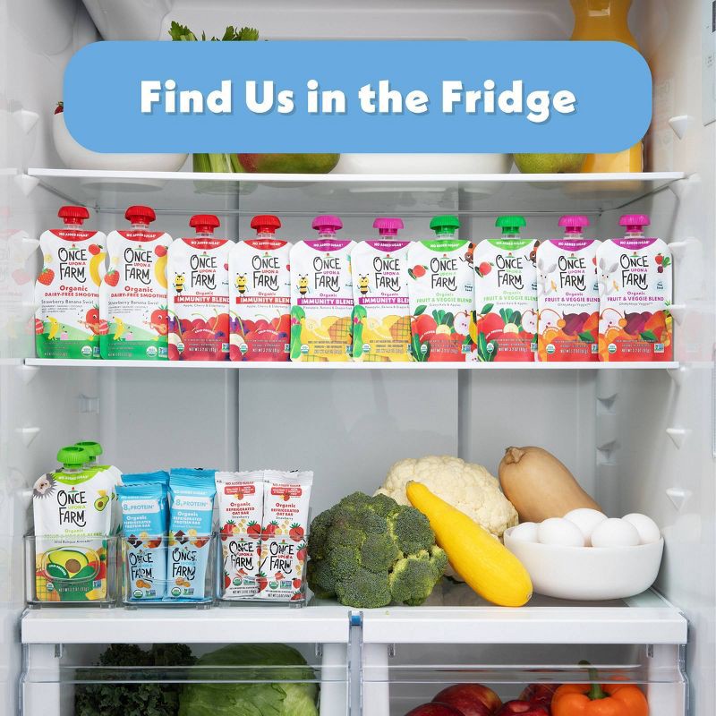 slide 5 of 8, Once Upon A Farm Organic Oatmeal Chocolate Refrigerated Mini Protein Bars - 4.68oz/6ct, 4.68 oz, 6 ct