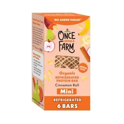 Once Upon A Farm Organic Cinnamon Roll Protein Bars - 4.68oz/6ct