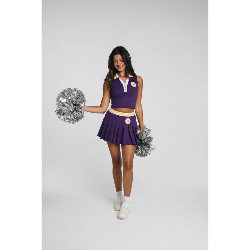 slide 2 of 4, NCAA LSU Tigers Women's Pleated Skorts - L - Wild Collective, 1 ct