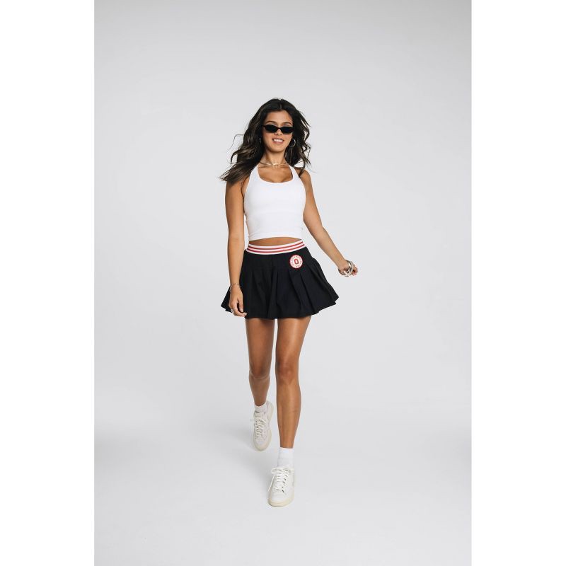 slide 2 of 4, NCAA Ohio State Buckeyes Women's Pleated Skorts - L - Wild Collective, 1 ct