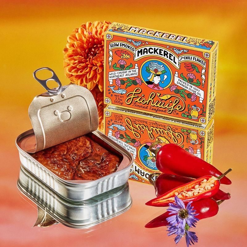 slide 4 of 5, Fishwife Tinned Seafood Co Tinned Fish Holiday Gift Set - 7.6oz/3pc, 7.6 oz, 3 ct