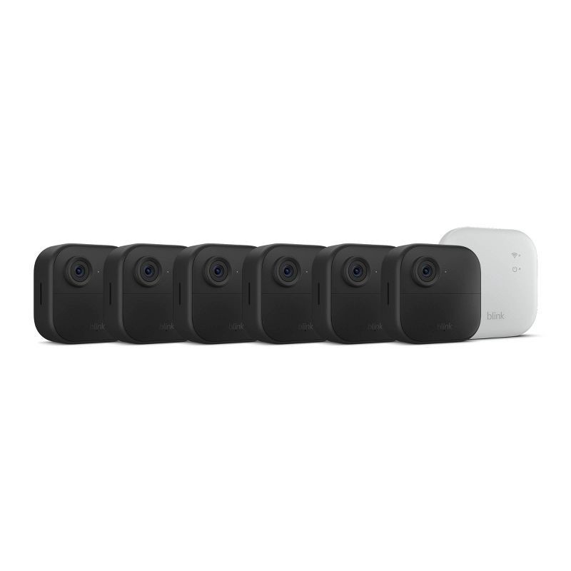 slide 1 of 6, Amazon Blink Outdoor 4 XR Wireless Security Camera with Extended Range, Go up to 400 Feet from Your Home, Sync Module XR Included - 6 Camera System, 1 ct