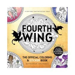 Dover Publications Fourth Wing: The Official Coloring and Sticker Book - by Rebecca Yarros (Paperback)