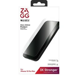 ZAGG iPhone 15 Pro Max Screen Protector Glass+ Defense