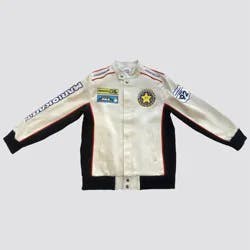 Mario Kart Canvas Racing Jacket Kids - White XS/S