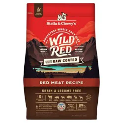 Stella & Chewy's Pork, Beef and Lamb Flavor Wild Red Raw Coated Grain and Legume Free Dry Dog Food - 3.5lbs