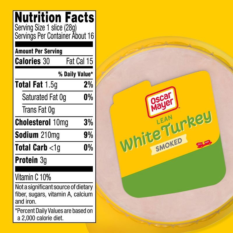 slide 2 of 9, Oscar Mayer Smoked White Bologna Turkey - 16oz, 16 oz