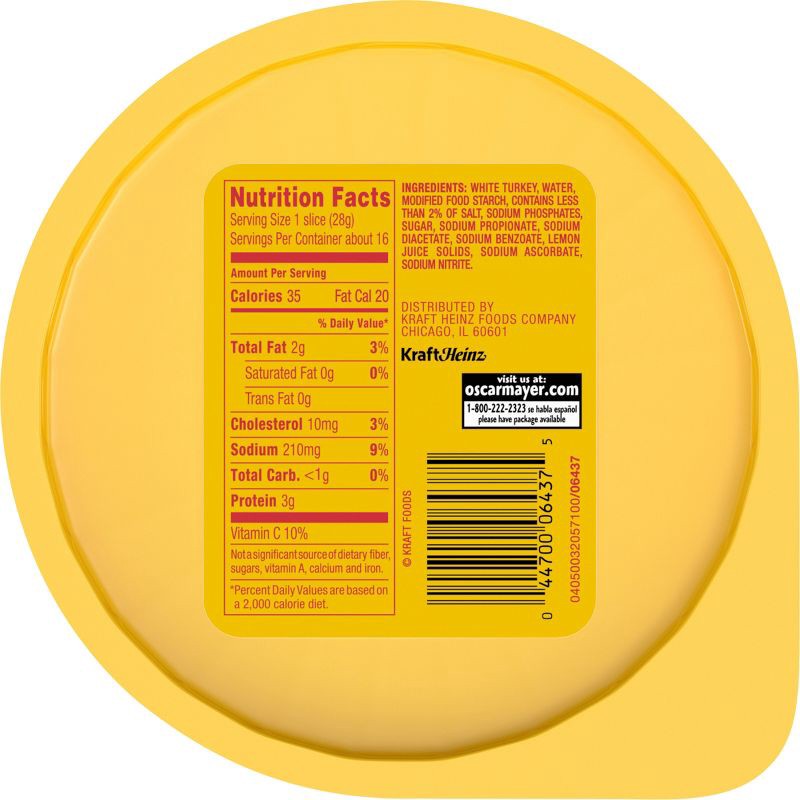 slide 7 of 9, Oscar Mayer Smoked White Bologna Turkey - 16oz, 16 oz