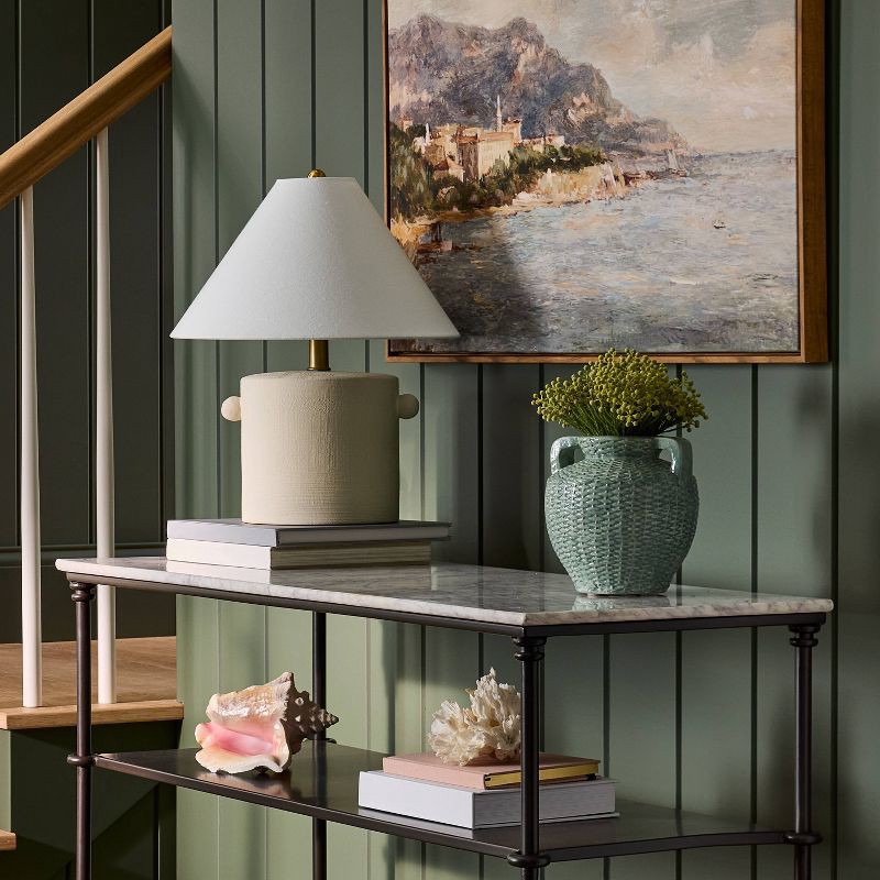 slide 2 of 4, Threshold designed w/Studio McGee Small Woven Texture Ceramic Vase Blue - Threshold™ designed with Studio McGee, 1 ct