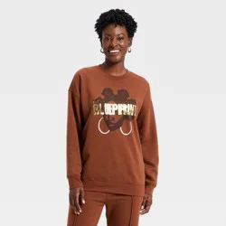 Black History Month Legendary Rootz Women's Blueprint Sweatshirt - Brown M