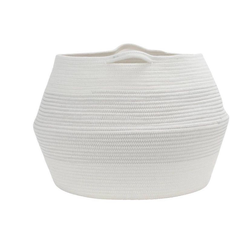 slide 2 of 4, HLD Global XXL Coiled Rope Belly Basket Cream, 1 ct