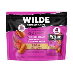 WILDE 13g Protein Chips - Korean Sweet & Spicy - 4ct