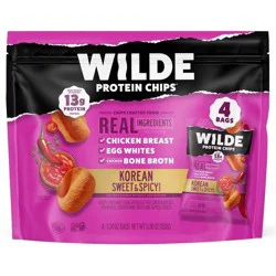 WILDE 13g Protein Chips - Korean Sweet & Spicy - 4ct