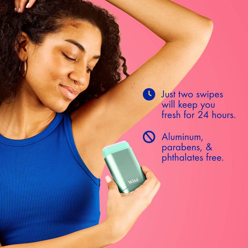 slide 4 of 6, Wild Cosmetics Aluminum-Free Deodorant Refill with Ghost Case - Vanilla Bean & Buttercream - 1.4oz, 1.4 oz