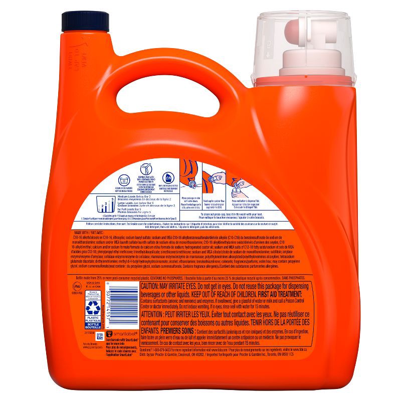 slide 14 of 14, Tide Original HE Deep Cleaning Concentrated Liquid Laundry Detergent Soap 126 Loads - 158 fl oz, 166 fl oz
