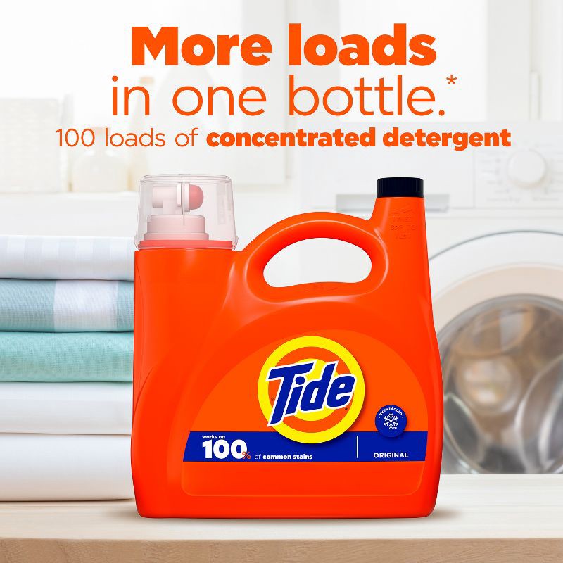 slide 4 of 14, Tide Original HE Deep Cleaning Concentrated Liquid Laundry Detergent Soap 126 Loads - 158 fl oz, 166 fl oz