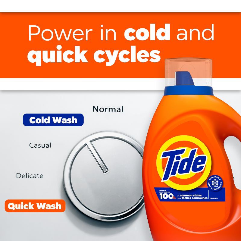 slide 7 of 14, Tide Original HE Deep Cleaning Concentrated Liquid Laundry Detergent Soap 126 Loads - 158 fl oz, 166 fl oz