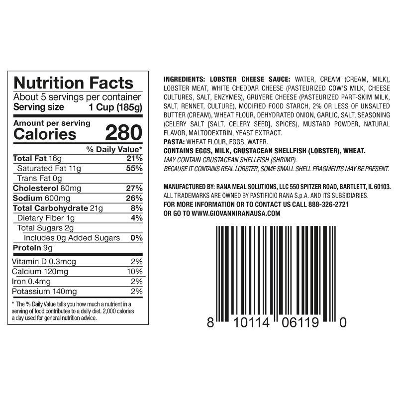 slide 6 of 6, Rana Lobster Mac and Cheese Pasta - 32oz, 32 oz