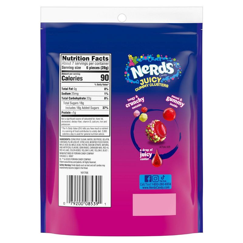 slide 2 of 10, Nerds Juicy Gummy Cluster Candies - 7.15oz, 7.15 oz