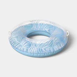 36" Pool Tube with Handles Palm Inner Tube - Sun Squad™ Orange