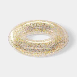 36" Glitter Pool Inner Tube - Sun Squad™ Gold