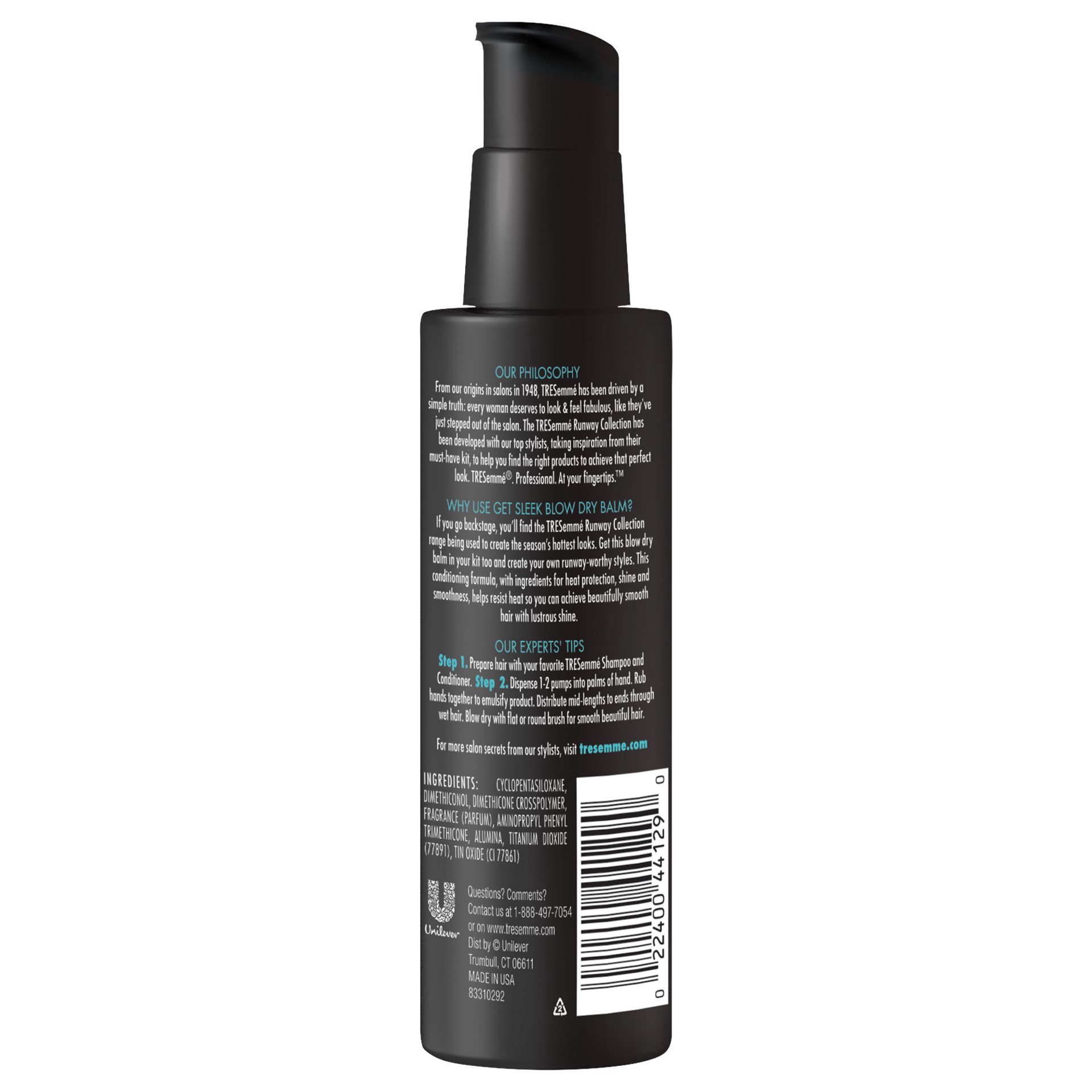 slide 2 of 3, TRESemmé Runway Collection Blow Dry Balm Get Sleek, 3 oz, 3 oz