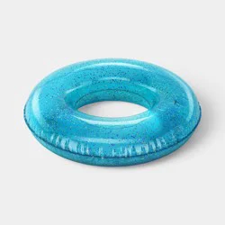 36" Glitter Pool Inner Tube - Sun Squad™ Teal Blue