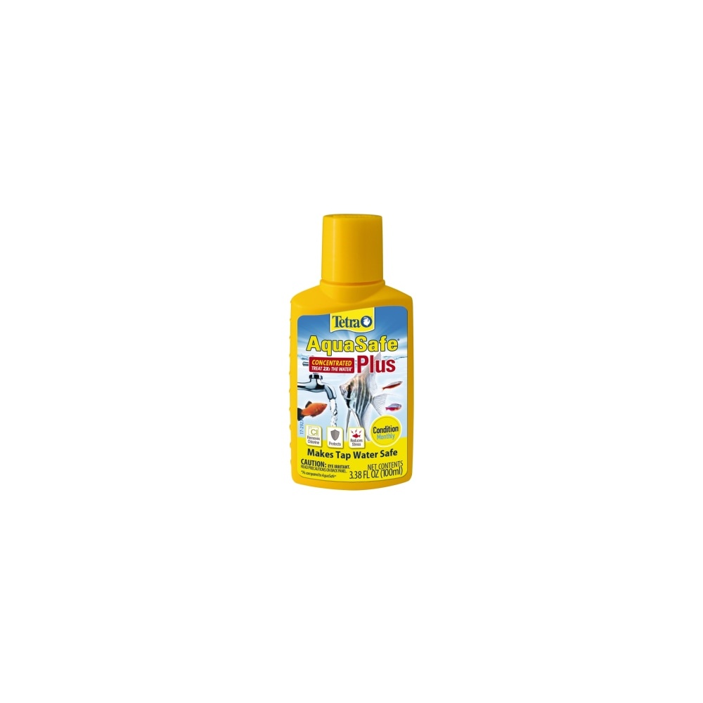 slide 1 of 2, Tetra Aqua Safe Water Conditioner For All Fresh & Salt Water Aquariums, 3.38 fl oz