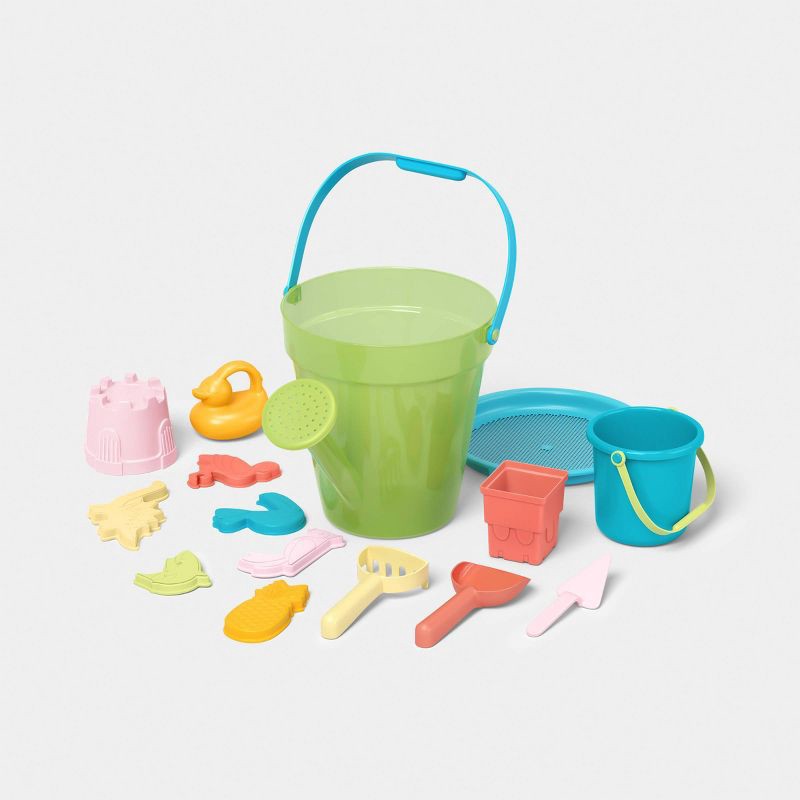 slide 2 of 3, Sun Squad Watering Can Set X Sand Toys 15pc - Sunsquad™, 15 ct