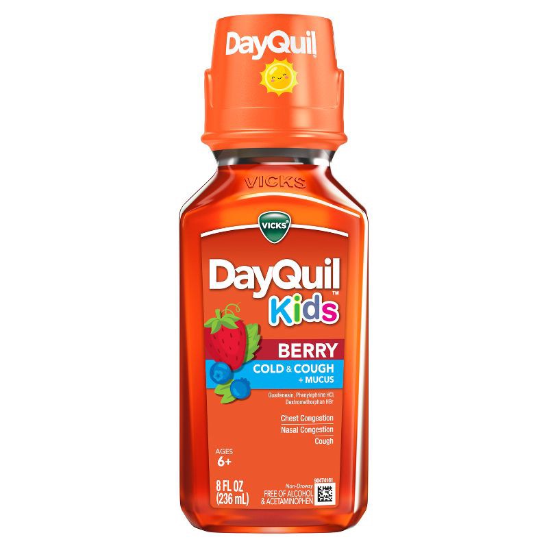 slide 2 of 11, DayQuil Kids' Syrup - Guaifenesin - Berry - 8 fl oz, 8 fl oz