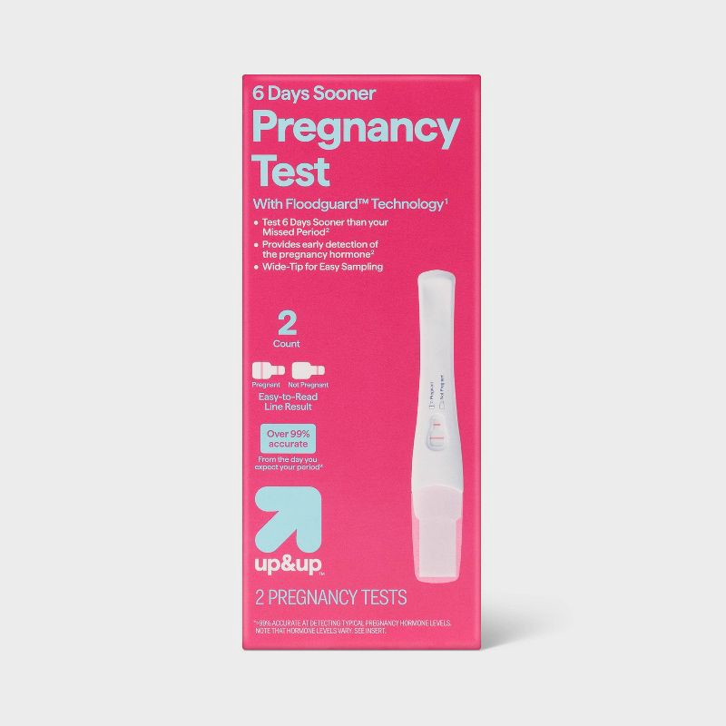 slide 1 of 5, 6 Days Sooner Pregnancy Test - 2ct - up&up™, 2 ct