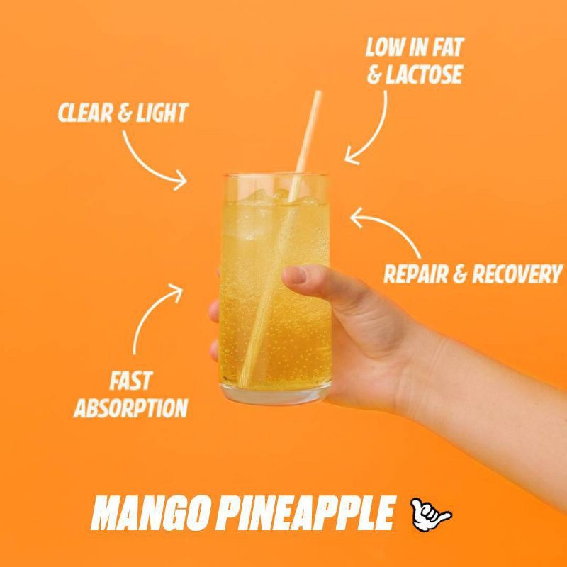 slide 4 of 7, Seeq Clear Protein Powder - Mango Pineapple - 15 Servings - 14.8oz, 15 servings, 14.8 oz