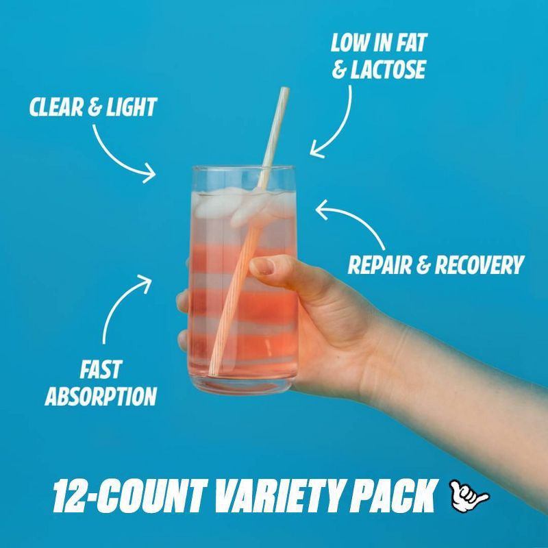 slide 5 of 8, Seeq Clear Protein Powder On the Go - Multi Flavor Pack - 12ct, 12 ct