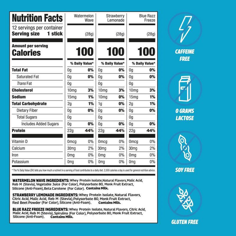 slide 8 of 8, Seeq Clear Protein Powder On the Go - Multi Flavor Pack - 12ct, 12 ct
