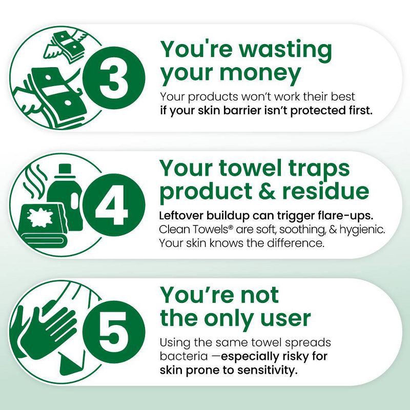 slide 3 of 10, Clean Skin Club Towels for Sensitive Skin - XL - 50ct, 50 ct