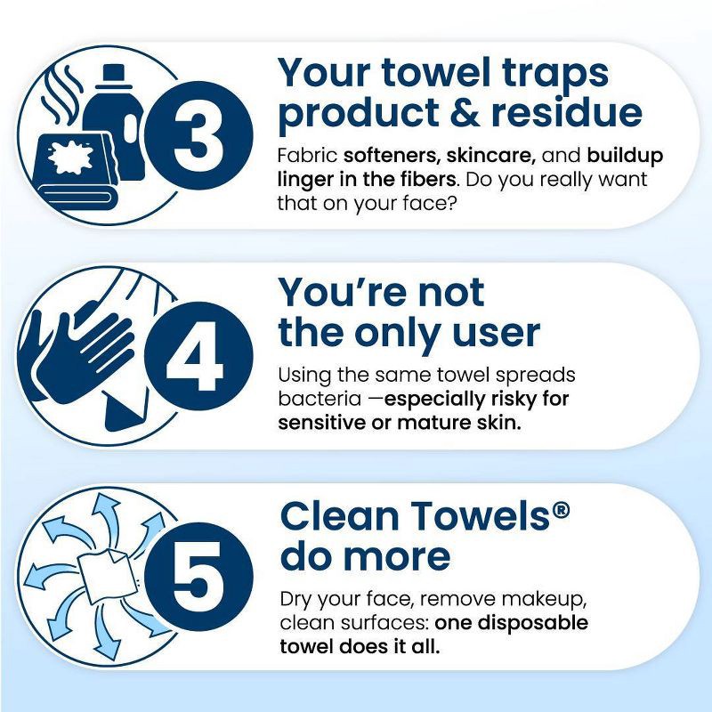 slide 9 of 11, Clean Skin Club Towels - 35ct, 35 ct