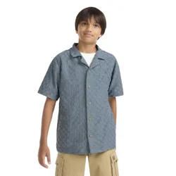 Levi's® Boys' Short Sleeve Lead Knit Button-Down Top - Gray S