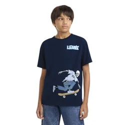 Levi's® Boys' Short Sleeve Skeleton Skate Graphic T-Shirt - Blue M
