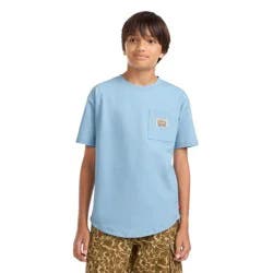 Levi's® Boys' Short Sleeve Curved Hem Pocket T-Shirt - Aqua Blue S