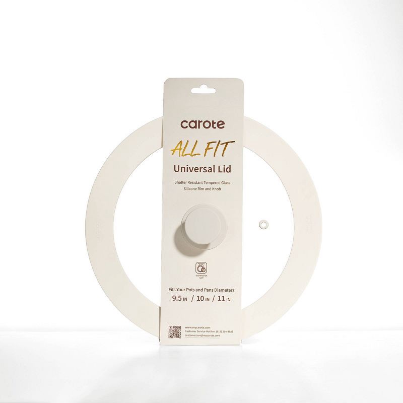 slide 6 of 6, Carote 11.5" Universal Lid White, 1 ct