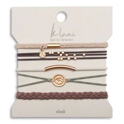 K'lani Hair Tie Bracelets - Climb: Securing Hair, All Hair Types, Includes Elastic, 1-Pack