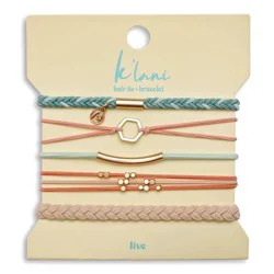 K'lani Hair Tie Bracelets - Live: Securing Hair, Elastic Material, All Hair Types, Package Quantity 1