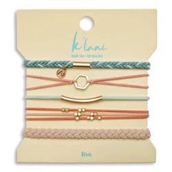 K'lani Hair Tie Bracelets - Live: Securing Hair, Elastic Material, All Hair Types, Package Quantity 1