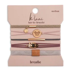 K'lani Hair Tie Bracelets - Breathe: Securing Hair, Elastic, All Hair Types