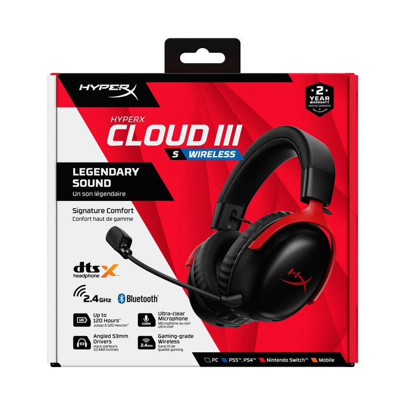 slide 12 of 12, HyperX Cloud III S Wireless Gaming Headset, 1 ct