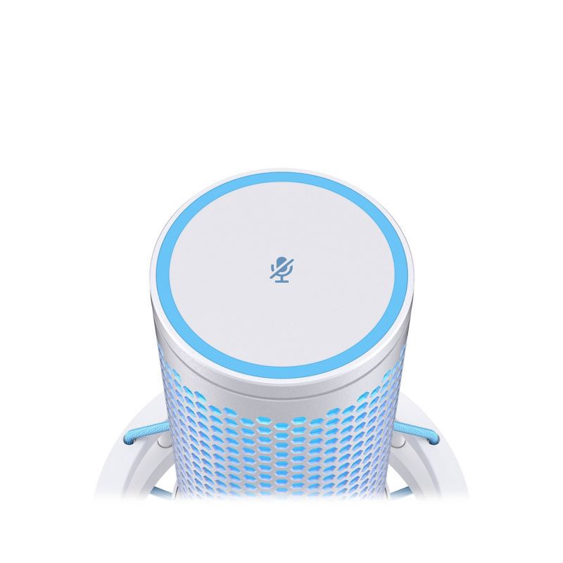 slide 6 of 14, HyperX Quadcast 2 USB Condenser Gaming Microphone for PC - White: Personal Computer Accessory Set, 1 ct