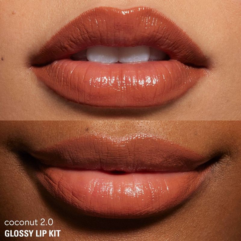 slide 2 of 8, Kylie Cosmetics Lip Makeup Glossy Lip Kit Coconut 2.0 - 0.14 fl oz - Ulta Beauty, 2 x 0.14 fl oz